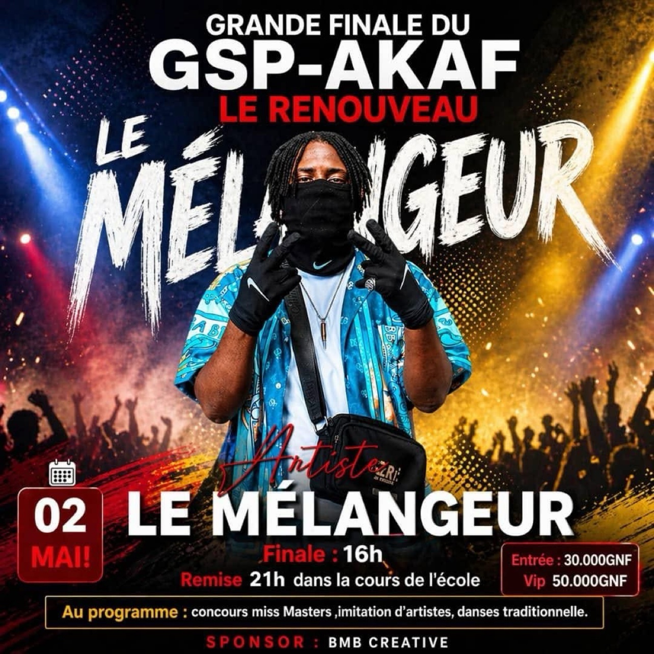 Affiche de la Grande Finale GSP-AKAF — 2 mai