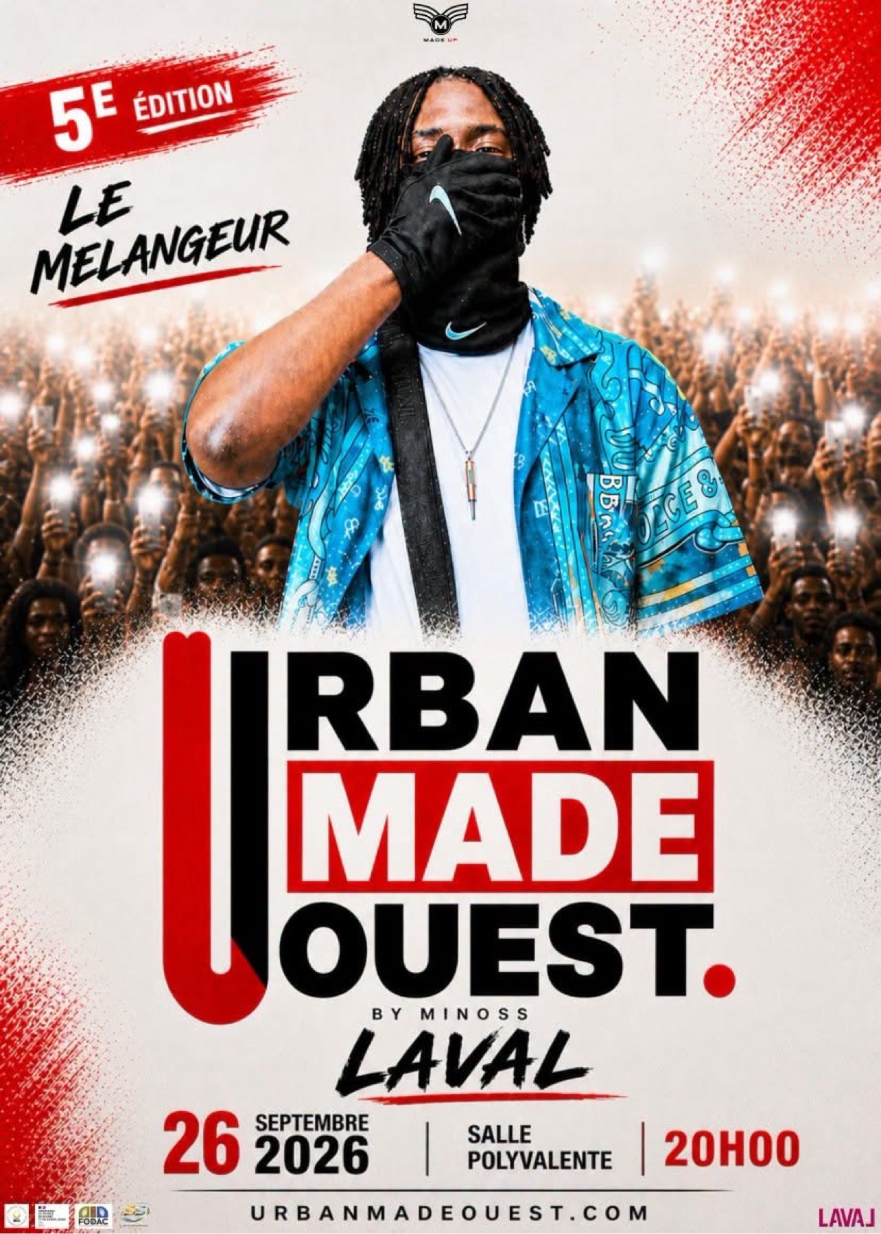 Affiche Urban Made Ouest — Laval (France), 26 septembre 2026, salle polyvalente, 20 h